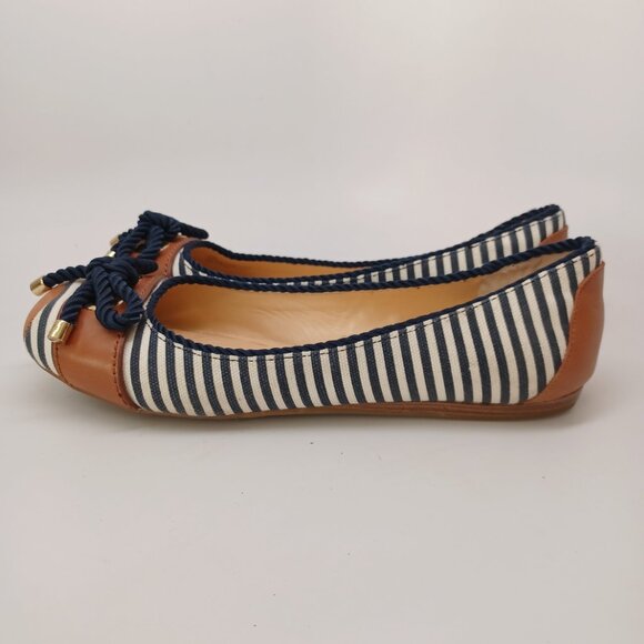 Gianni Bini Shoes Nautical Stripe Slip On Sawyer Casual Ballet Style Flats Sz 9 - Picture 2 of 16